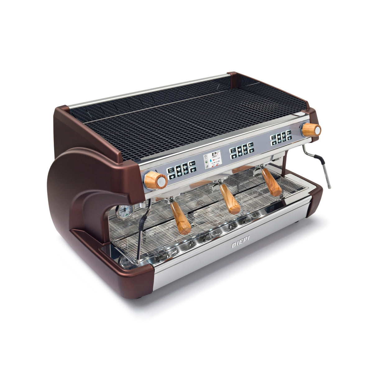 Biepi MC-1 Barista PRO Espresso Machine - 3 GROUP - WOODKIT - MCIPRO3G-BRW