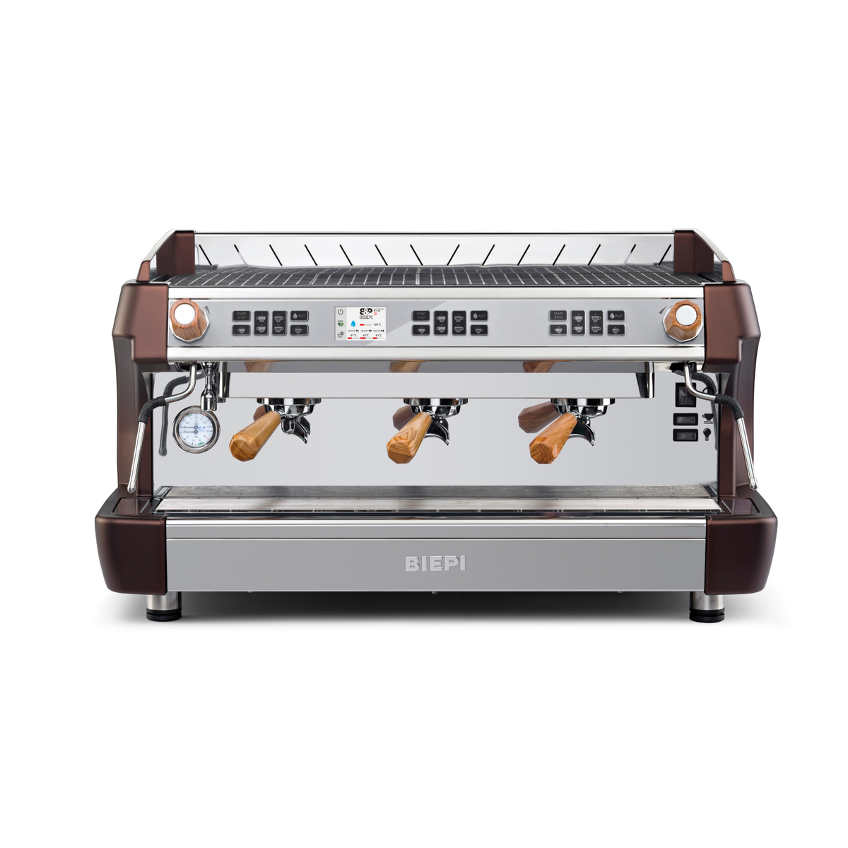 Biepi MC-1 Barista PRO Espresso Machine - 3 GROUP - WOODKIT - MCIPRO3G-BRW