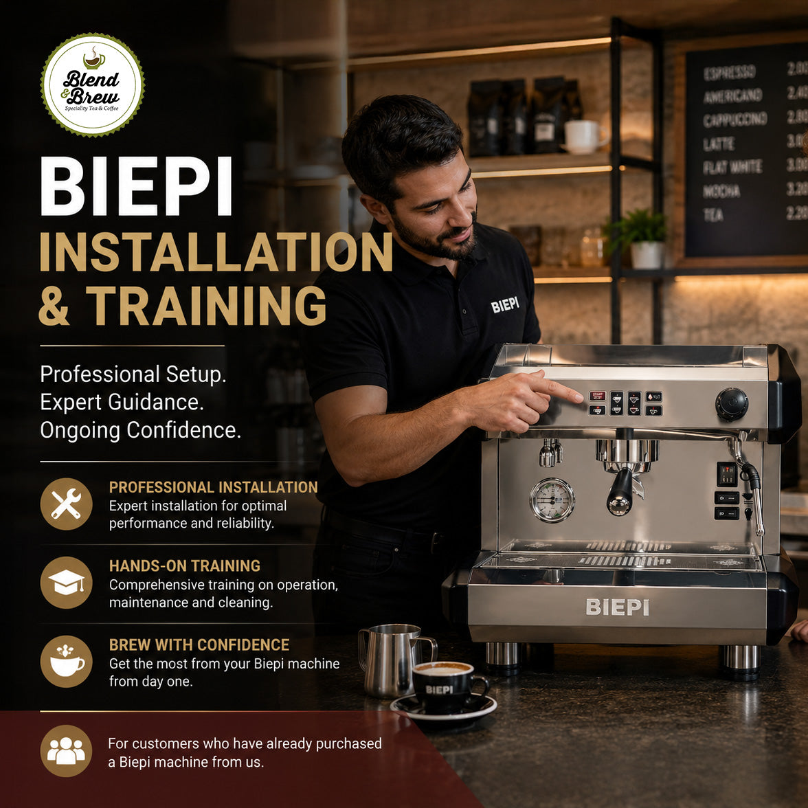 Biepi Coffee Machine Installation & Training Services